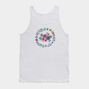 Hippie Flowers Flower Power Pretty Floral Tank Top